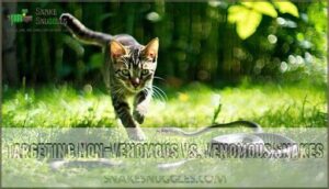 targeting non-venomous vs. venomous snakes
