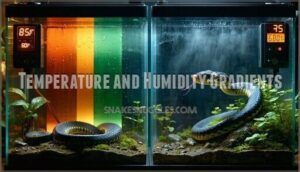 temperature and humidity gradients