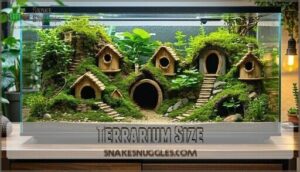 terrarium size