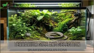 terrarium size and selection