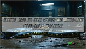 terrible large pet snake species who would want these