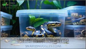 the pet trade and snakes