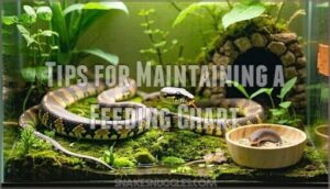 tips for maintaining a feeding chart