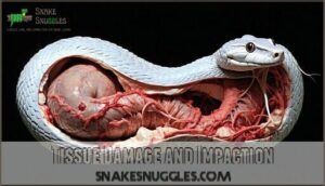 tissue damage and impaction