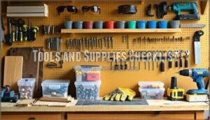 tools and supplies checklist