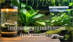 tracking growth and adjusting feeding schedules