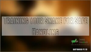 training your snake for safe handling