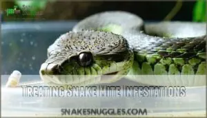 treating snake mite infestations treating snake mite infestations