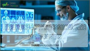 treatment and professional care for parasites