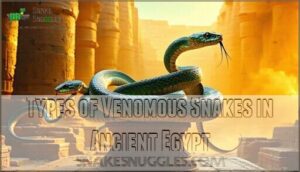 types of venomous snakes in ancient egypt
