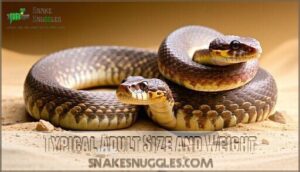 typical adult size and weight