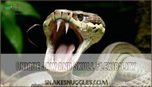 unique jaw and skull flexibility