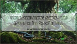 unusual snake behavior changes