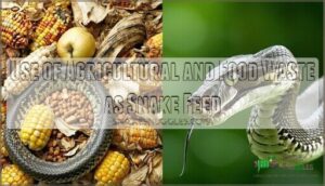 use of agricultural and food waste as snake feed
