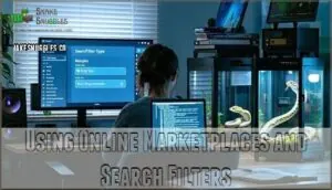 using online marketplaces and search filters using online marketplaces and search filters