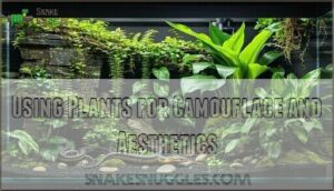 using plants for camouflage and aesthetics