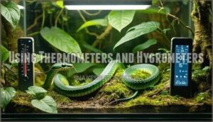 using thermometers and hygrometers