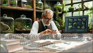 utilize professional expertise and records