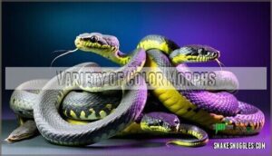 variety of color morphs
