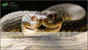 venom potency and ld50 rating