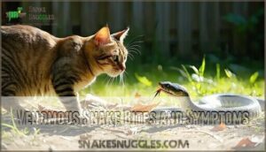 venomous snake bites and symptoms