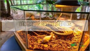 venomous snake feeding
