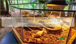 venomous snake feeding venomous snake feeding