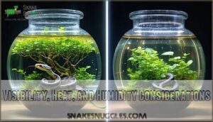 visibility, heat, and humidity considerations