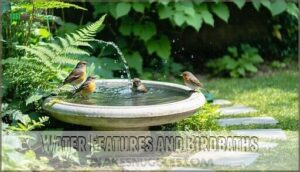 water features and birdbaths
