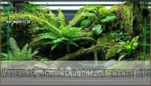 watering, lighting, and maintenance tips