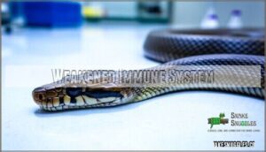 weakened immune system