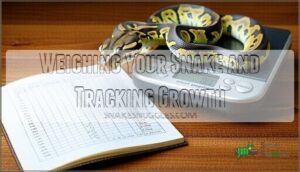weighing your snake and tracking growth