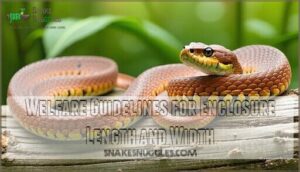 welfare guidelines for enclosure length and width