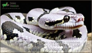 what causes the piebald morph