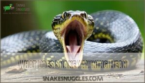 what does snake yawning mean?