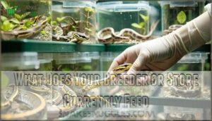 what does your breeder or store currently feed