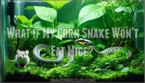what if my corn snake won’t eat mice