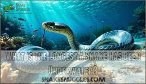 what is the longest a snake has been underwater
