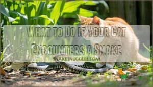 what to do if your cat encounters a snake