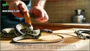 when to call a veterinarian