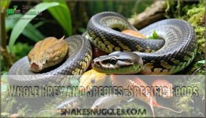 whole prey and species-specific foods