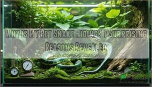 why is my pet snake hiding?