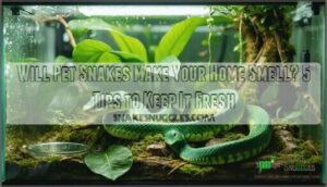 will pet snakes in your home make the place smell bad