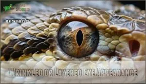 wrinkled or layered eye appearance wrinkled or layered eye appearance
