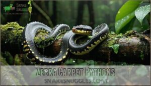 zebra carpet pythons