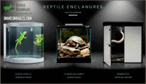 acrylic, glass, and pvc enclosures