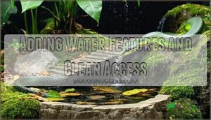 adding water features and clean access