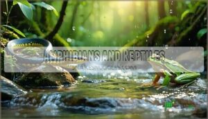 amphibians and reptiles