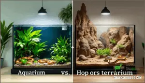 aquariums vs. terrariums
