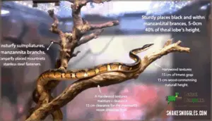 arranging climbing branches for semi-arboreal behavior